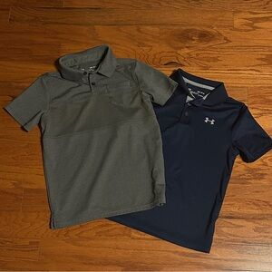 Under Armour Kids Polo Shirt Duo - Charcoal and Navy